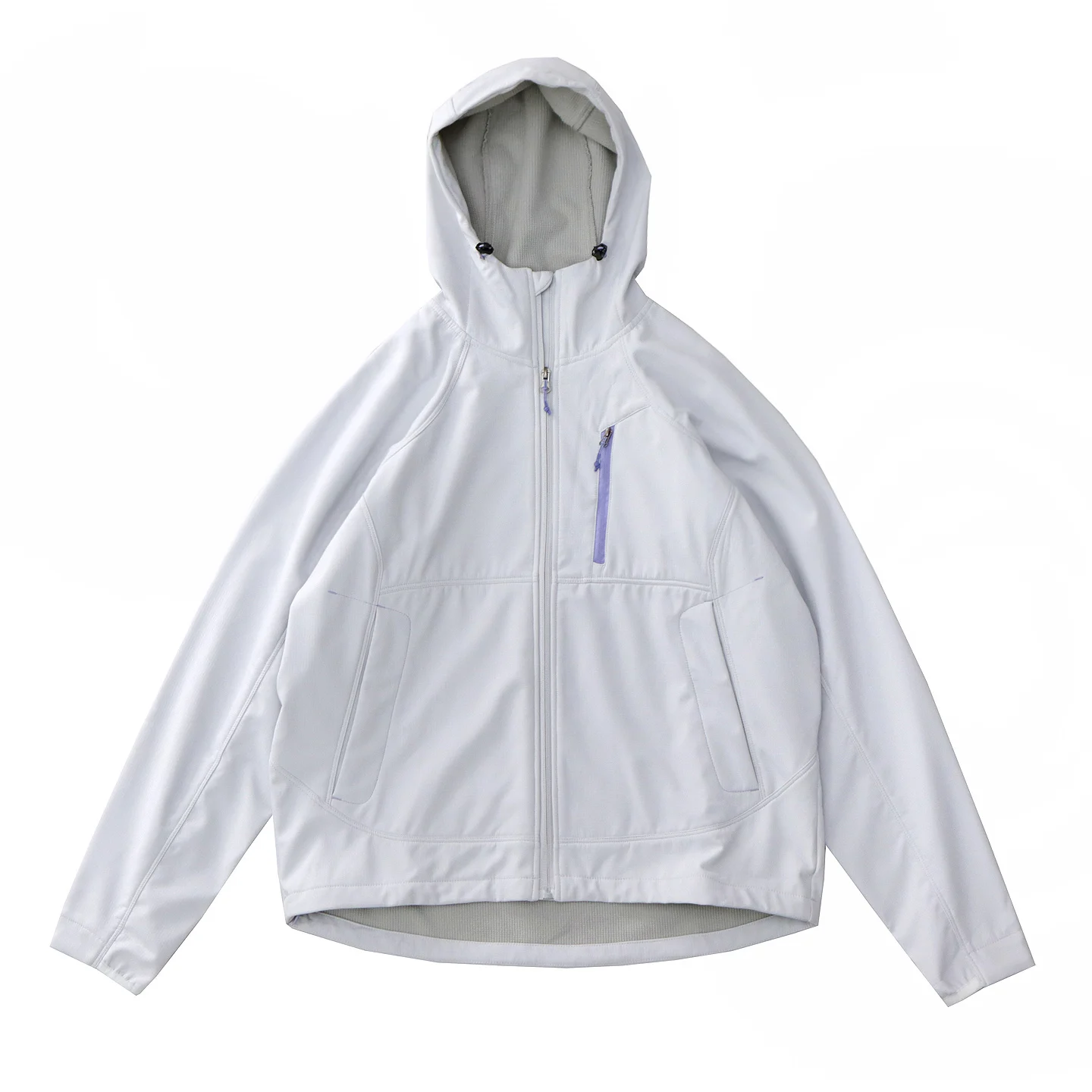 Autumn and winter hooded jacket for men plus velvet loose casual retro sports soft shell jacket