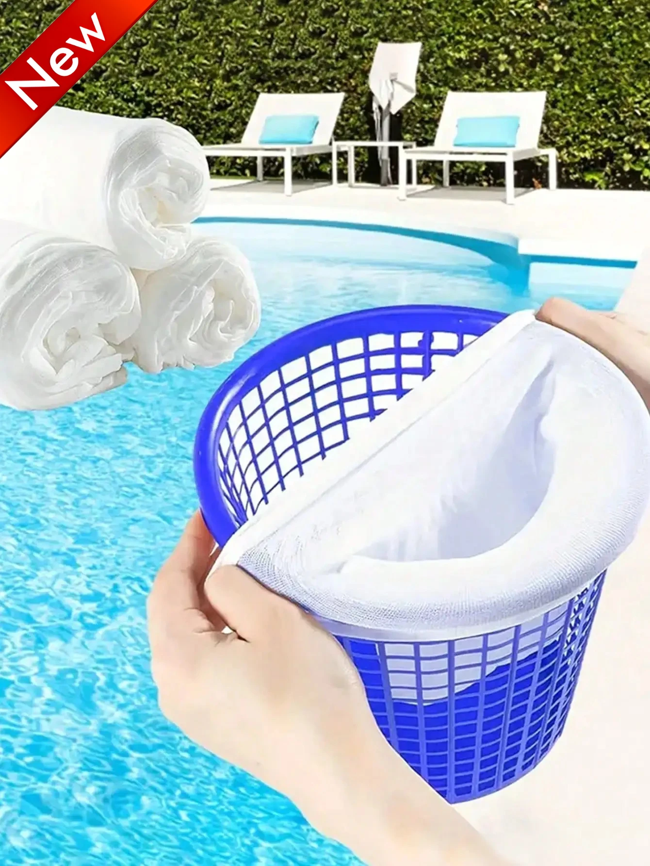 

Набор из 5 носков для фильтров бассейнов, носки для скиммеров, для сбора мусора из фильтрующих корзин, для наземных и встраиваемых бассейнов