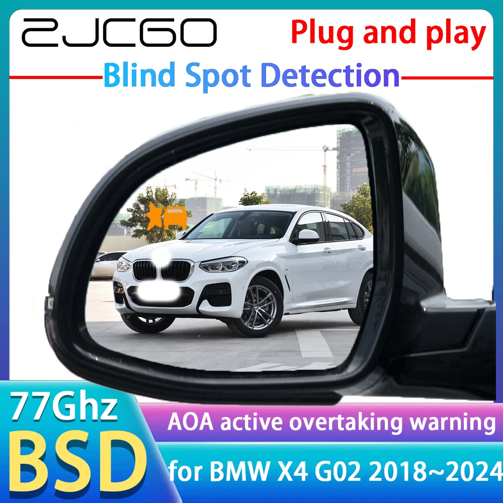 

77GHz Radar Detector BSD Blind Spot Detective Alert Mirror Assistance Accessories For BMW X4 G02 2019 2020 2021 2022 2023 2024