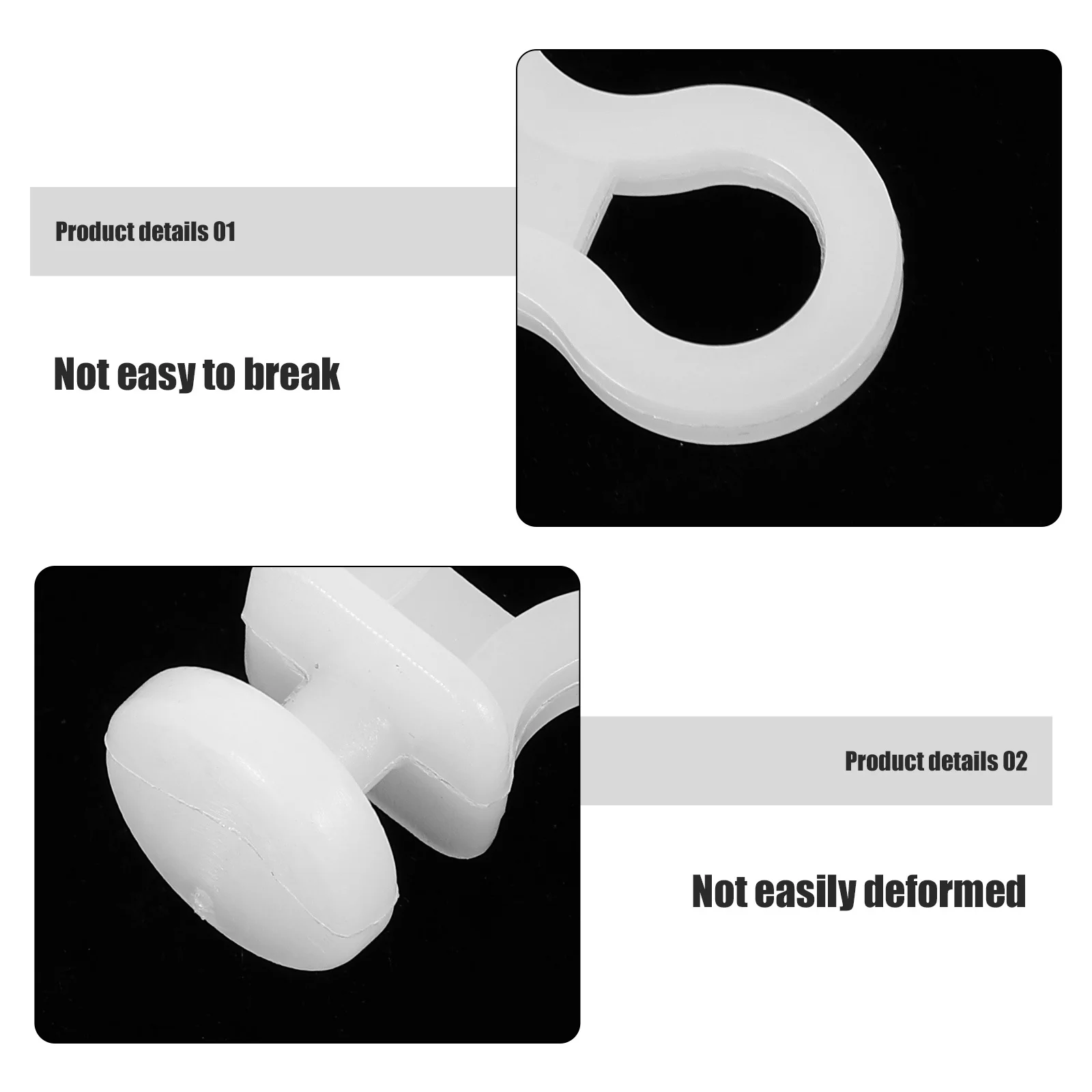 100 шт., белые пластиковые S-крючки, раздвижная дорожка для хранения на кухне, компактные универсальные крючки для подвешивания посуды, шкафа, растений