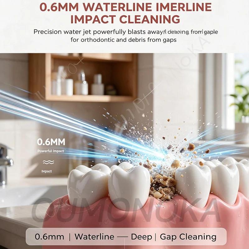 0.6mm High Pressure Oral Irrigator Water Flosser Dental Water Jet Tartar Remover Oral Care Appliance - Waterpik Compatible gallery 2