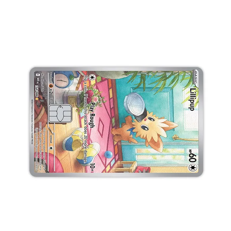 White Flare PTCG Card Sticker Hilda Reshiram Keldeo Ex SAR Kawaii Victini Paster Stickers Oshawott Decor Patch Birthday Gift view 6