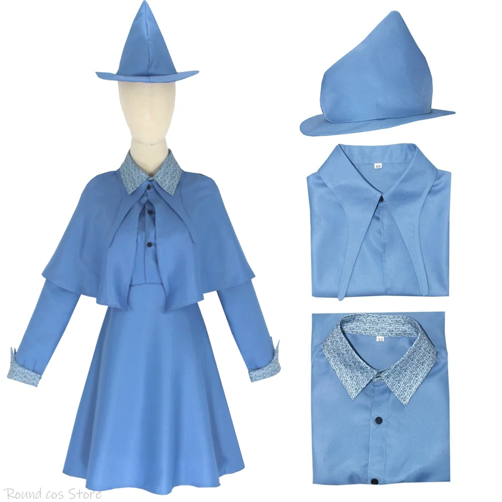 Wizard School Witch Fleur scatto Delacour Costume Cosplay Beauxbaton Magic Women School Uniform Hat Dress Suit Halloween