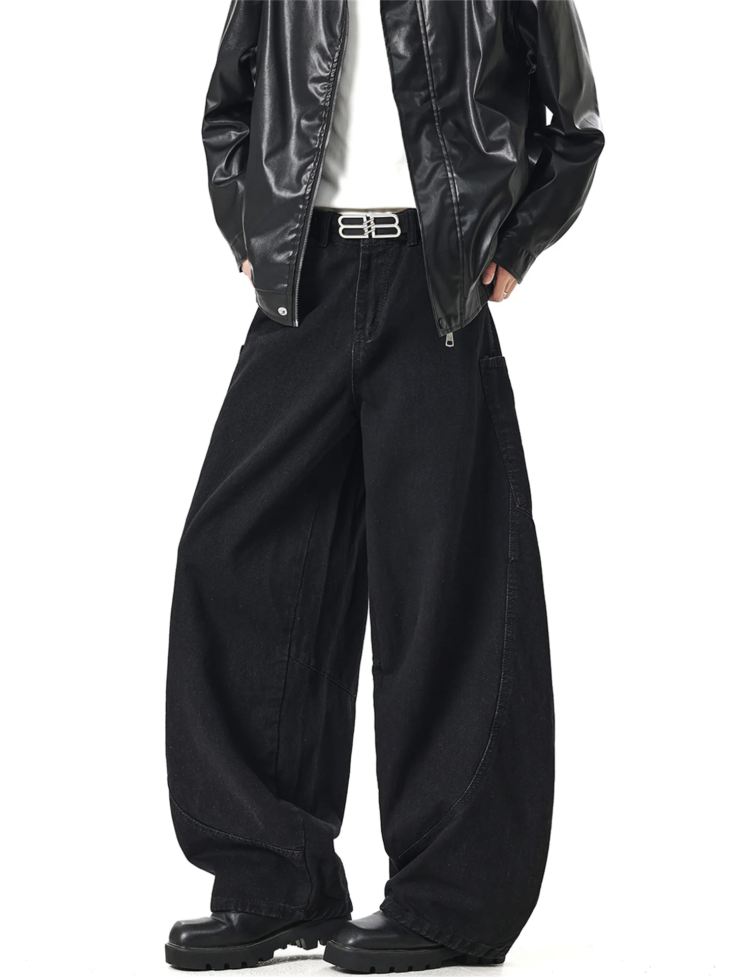 

Мужские джинсы Bla Wide Leg Knife: американские, модные, свободного кроя, прямые, повседневные, длинные брюки для молодежи, осенняя коллекция