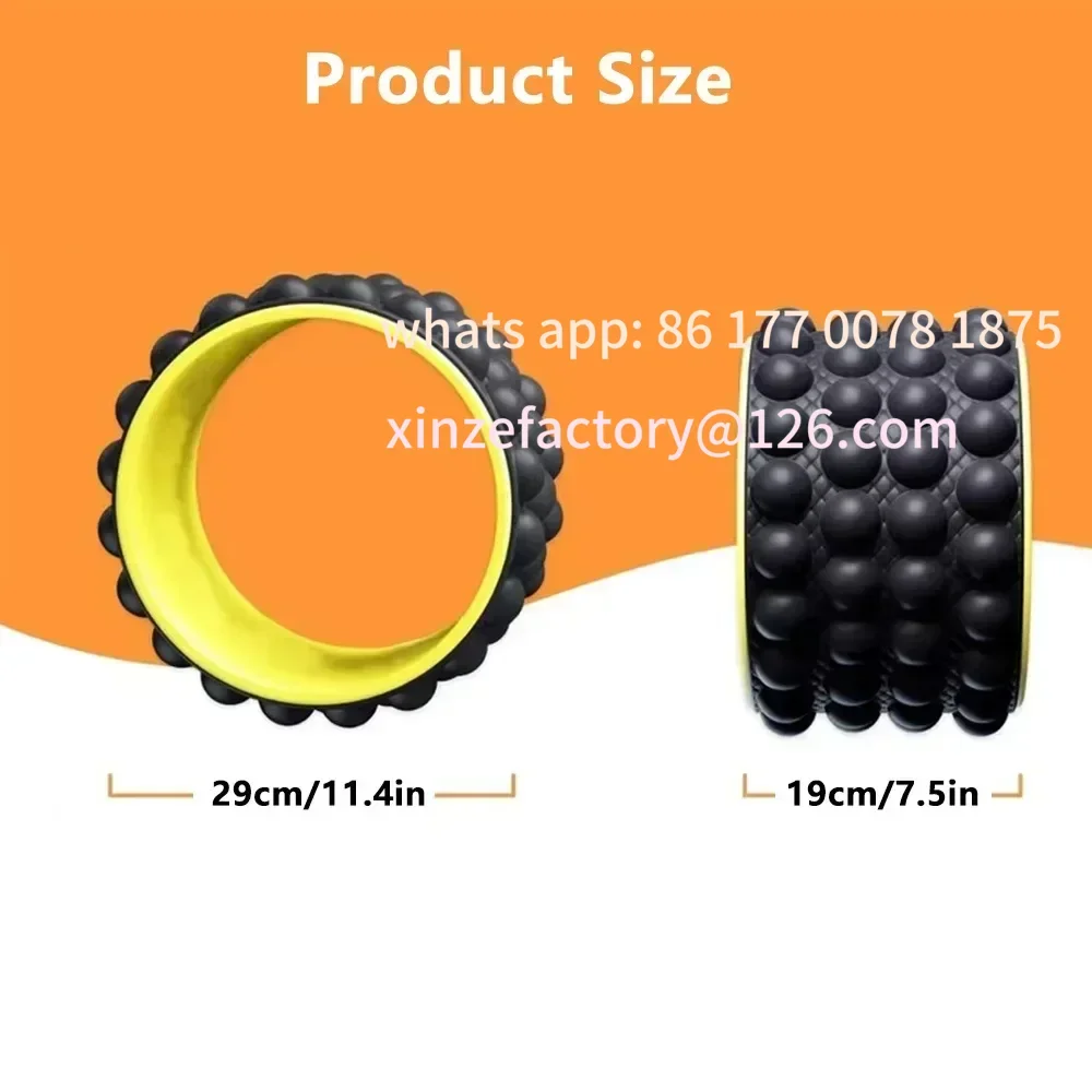 Customizable Physical Exercise and Waist Muscle Relaxer Yoga Assist WheelPregnancy Movement Yoga Abdominal Wheel Yoga Wheel