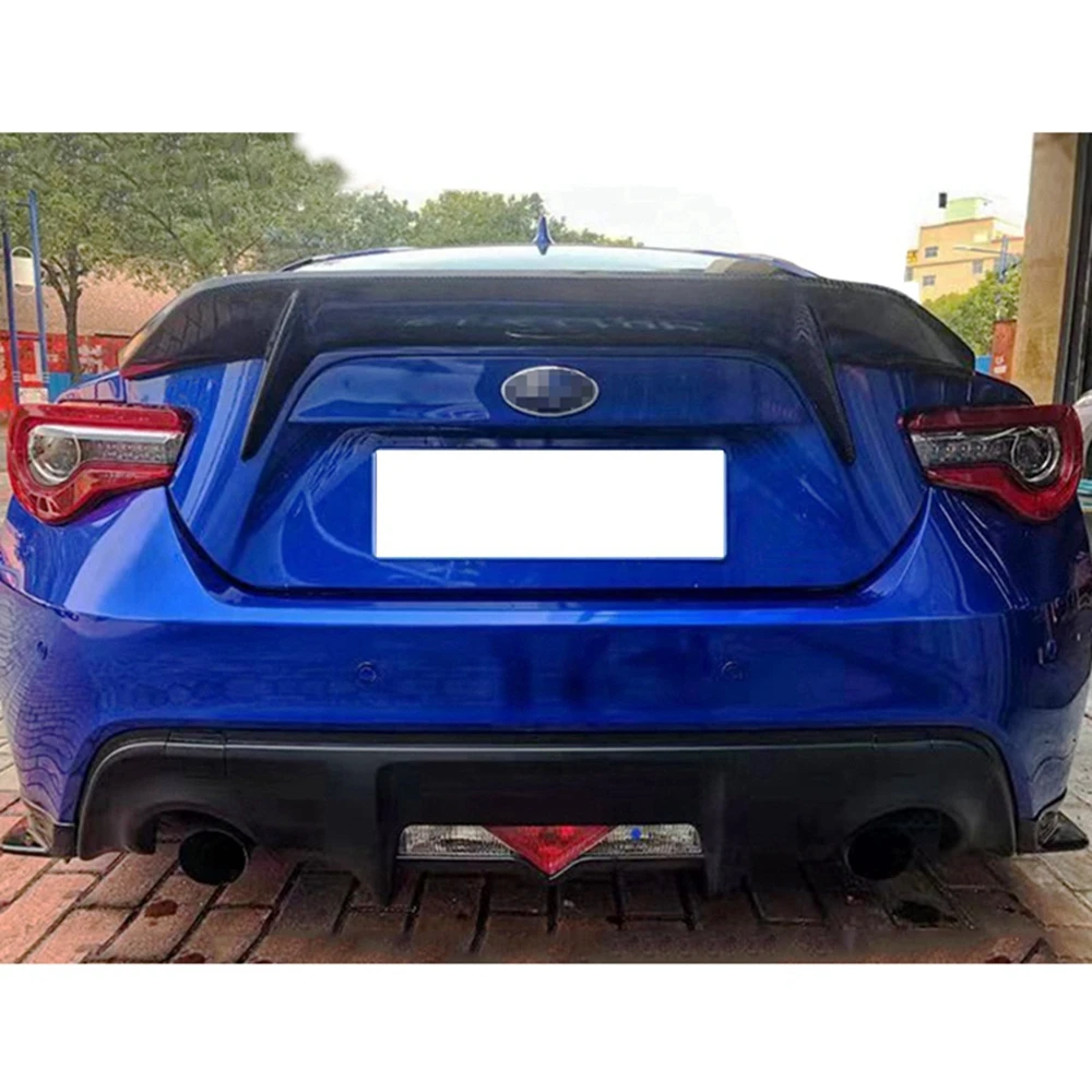 FOR Toyota GT86 Subaru BRZ Scion FR-S spoiler car-styling Carbon Fiber Rear Trunk Spoiler Wing  2012-2015