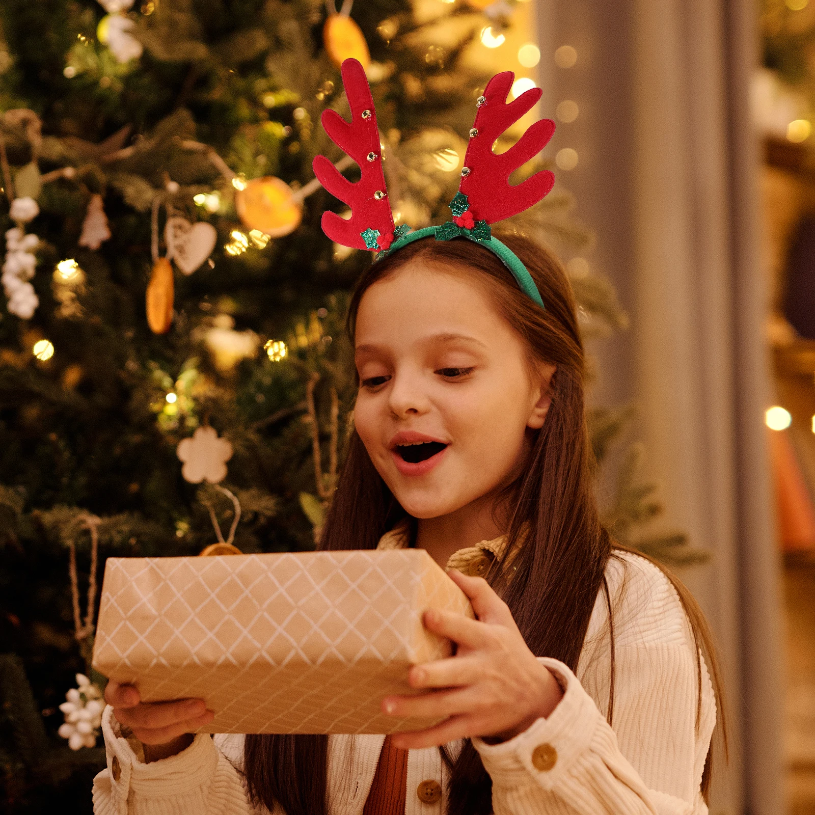 

Reindeer Antler Headband Lightweight Comfortable Xmas Hair Hoop Christmas Party Supplies Holiday Headpiece Christmas Accessories