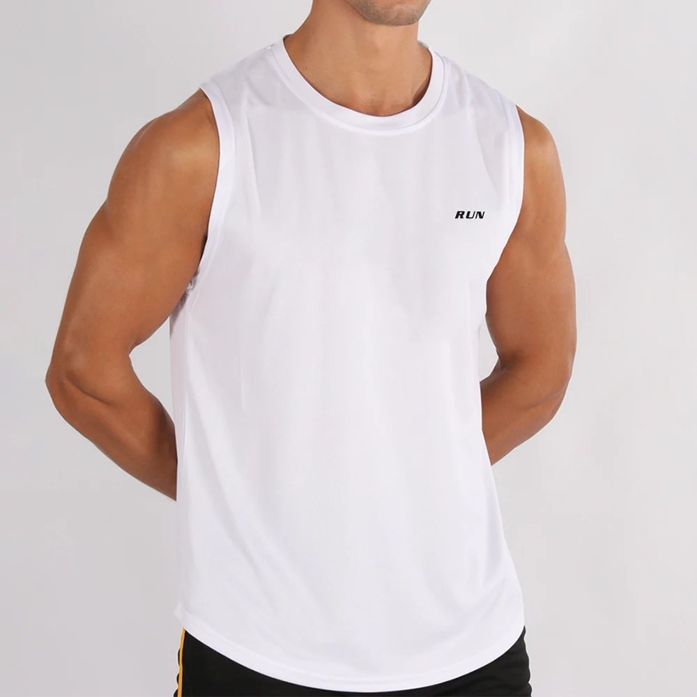 Gilets de Fitness d'été pour hommes, vêtements d'entraînement physique, Fitness de vitesse, chemises amples sans manches, gilets de basket-ball à la mode pour hommes