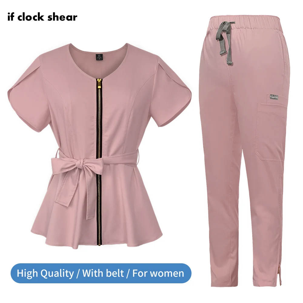 Wholesale Scrub Workwear Women Scrub Suits Hospital Doctor Nursing Uniform Multicolor Medical Surgical Uniform Nurse Accessories