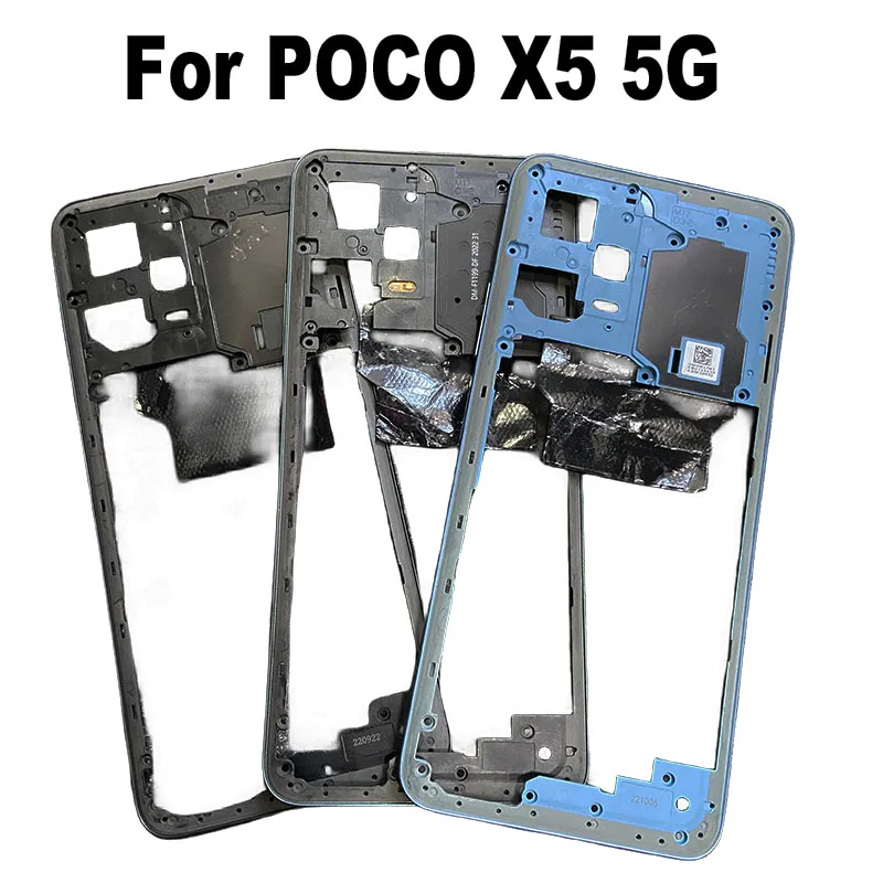 For Xiaomi Poco X5 5G Middle Frame LCD Front Frame HousingBezel Plate Replacement