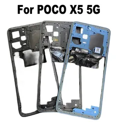 For Xiaomi Poco X5 5G Middle Frame LCD Front Frame HousingBezel Plate Replacement