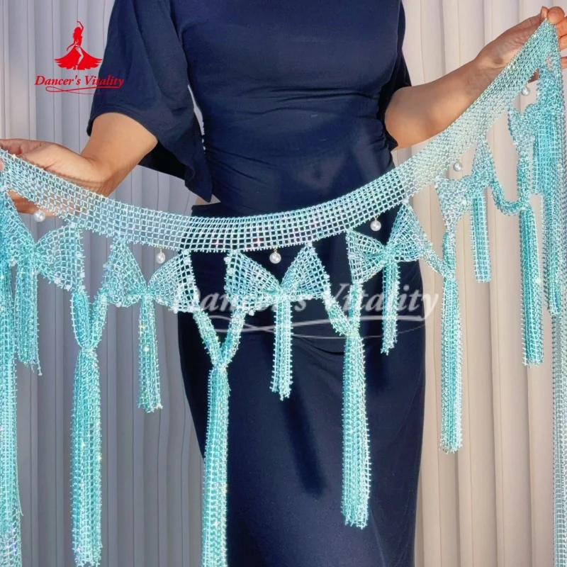 

Аксессуары для занятий танцами живота для женщин: пояс с камнями AB и бантом, пояса для восточных танцев для взрослых и детей, для энергии танцовщиц