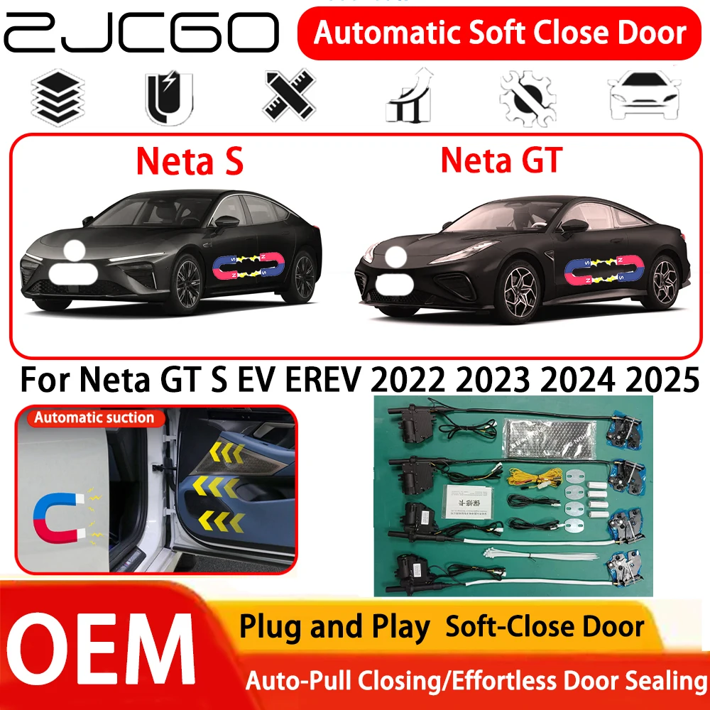 

for Neta GT S EV EREV 2022 2023 2024 2025 Car OEM Plug and Play Automatic Electric Soft Close Door Comfort Closing System