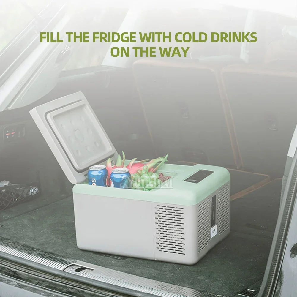 Refrigerador portátil do carro do armazenamento frio, refrigerador do carro do agregado familiar, curso exterior, compressor, 12V, 9L