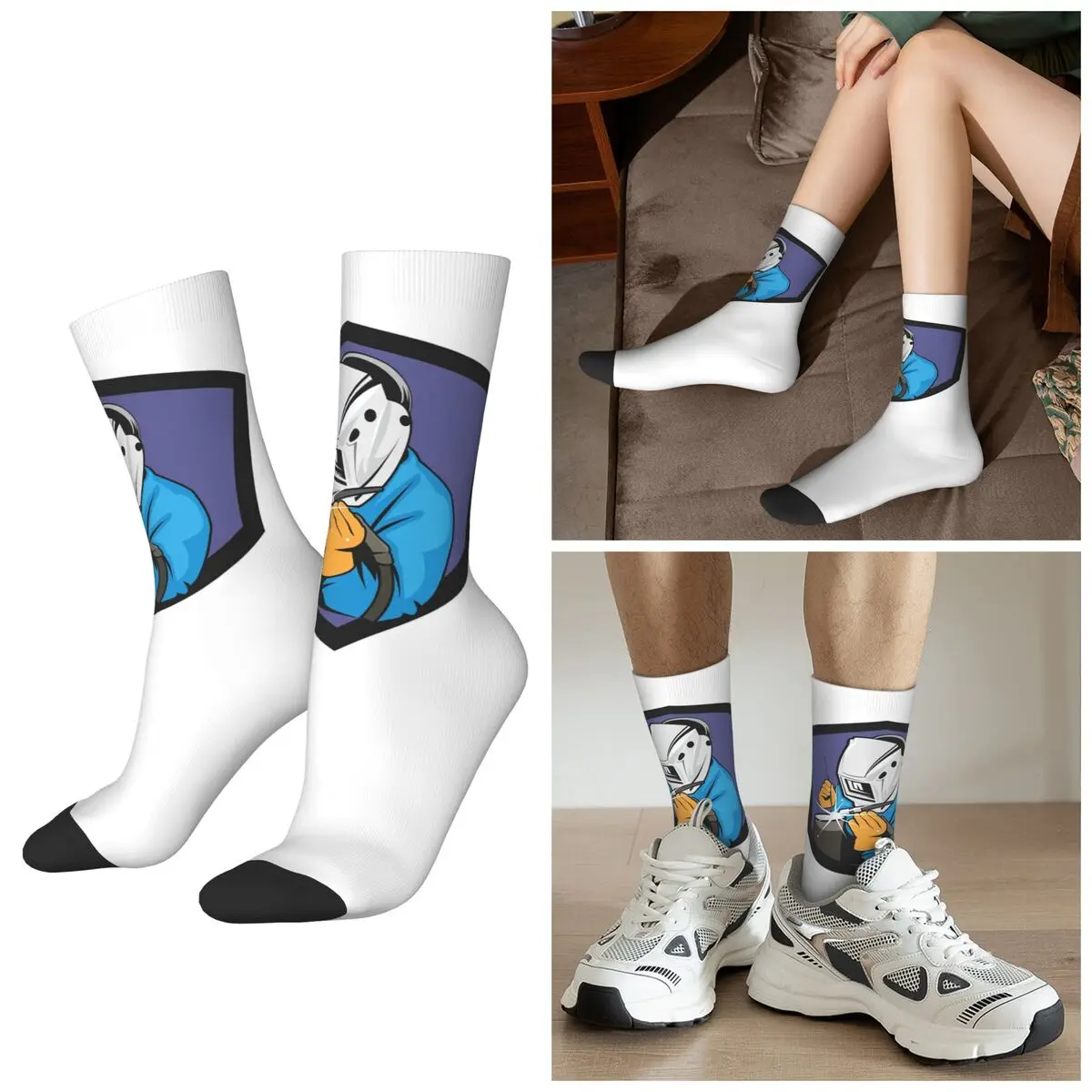 

Всесезонные рабочие носки сварщика, носки в стиле Харадзюку, супер мягкие чулки для мужчин и женщин, рождественские подарки