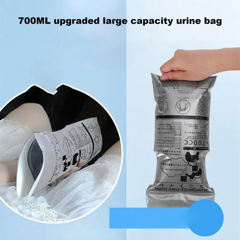 Leakproof Unisex Portable WC 10pcs 700ml Outdoor Travel Urine Bag Car Travel Vomit Bag Vehicle Supplies For Male Female