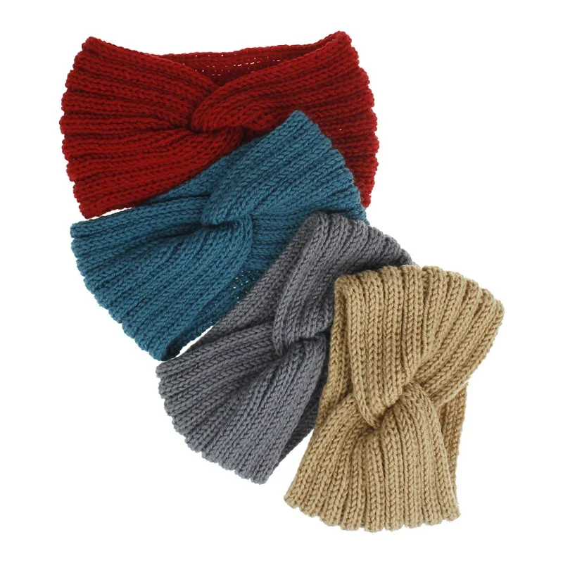 Winter Warm Headband for Women Woolen Knitting Headbands Wool Knitted Elastic Headband Headwear Girls Hair Band Hair Accessories