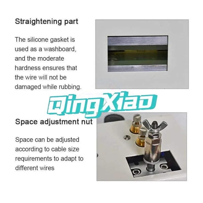 Cable Straightening Machine Twisted Pair Wire Brushing Straightening Machine Foot Pedal Network Core Automatic Straightener