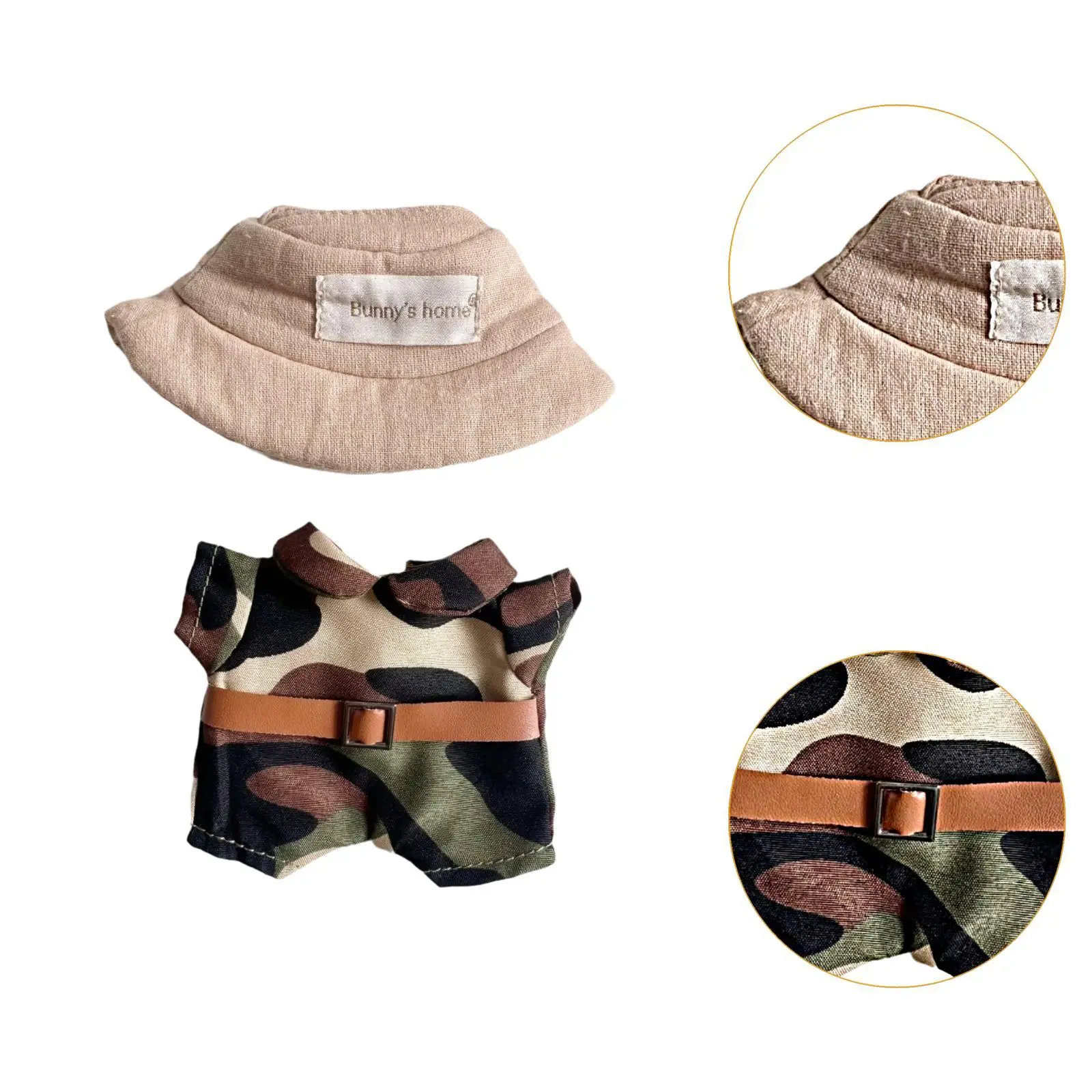 Poppen jumpsuit, handgemaakte kledingaccessoires, miniatuur kledingoutfits voor 15 cm meisjespoppen Thanksgiving-cadeaus, verjaardagscadeaus