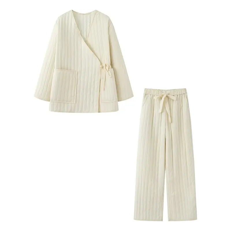 Loose Cotton Jaet Set for Women Autumn 2025 Faionable Versatile Men's Outerwear Sle Two-Piece Suit Casual Comfortable