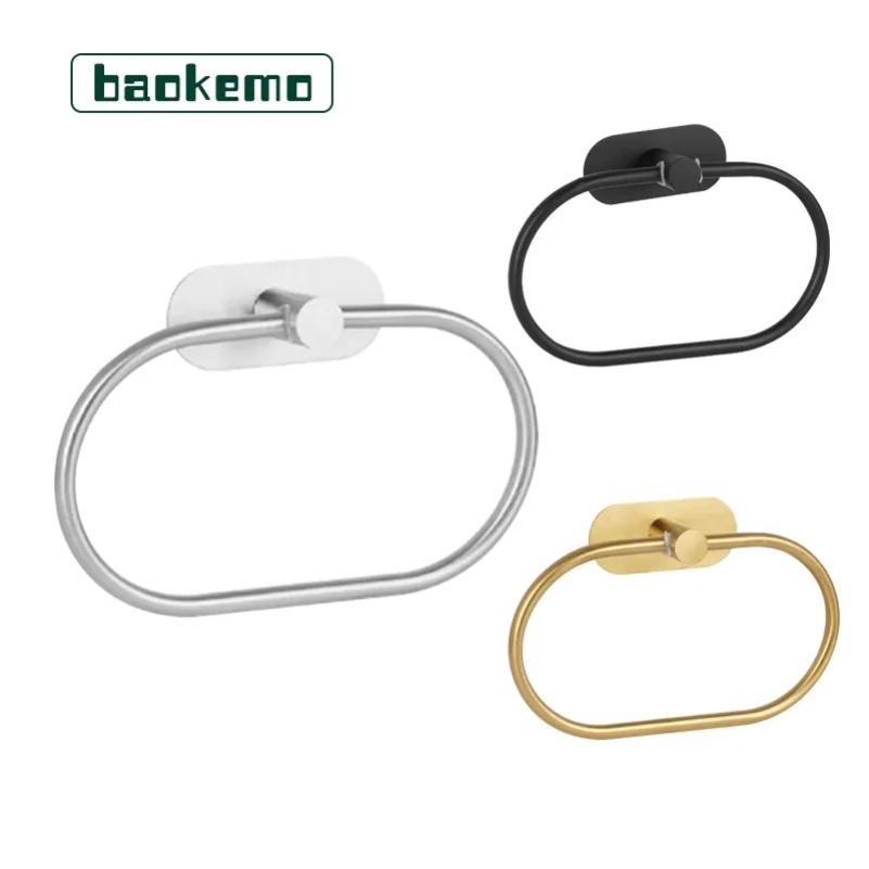 

Stainless Steel Towel Ring Durable Bathroom Organizer, Easy to Install and space-Saving