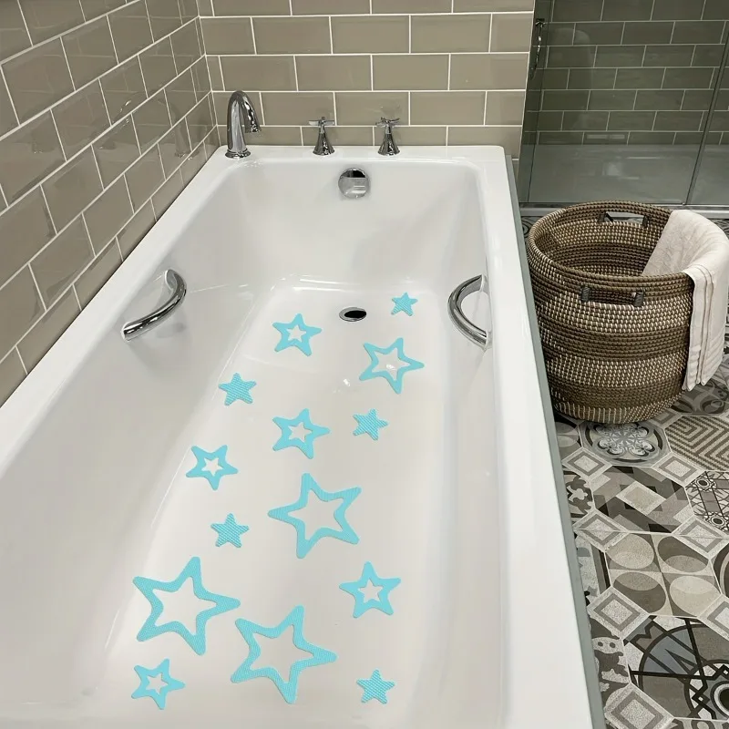 Waterproof Star Shaped Bathtub Sticker  Non-Slip, Self-Adhesive, Removable, and Decorative Perfect for Bathroom and Toilet Decor