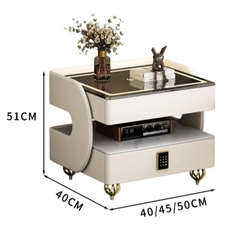منضدة تخزين جمالية، شاحن هاتف ياباني جمالي بسيط، منضدة فاخرة وفريدة من نوعها، أثاث دي شيفيت