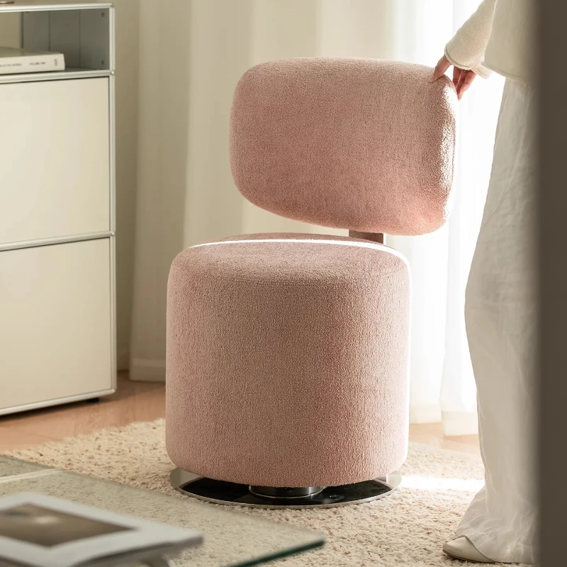 

Italian minimalist rotating dressing chair bedroom Nordic designer creativity