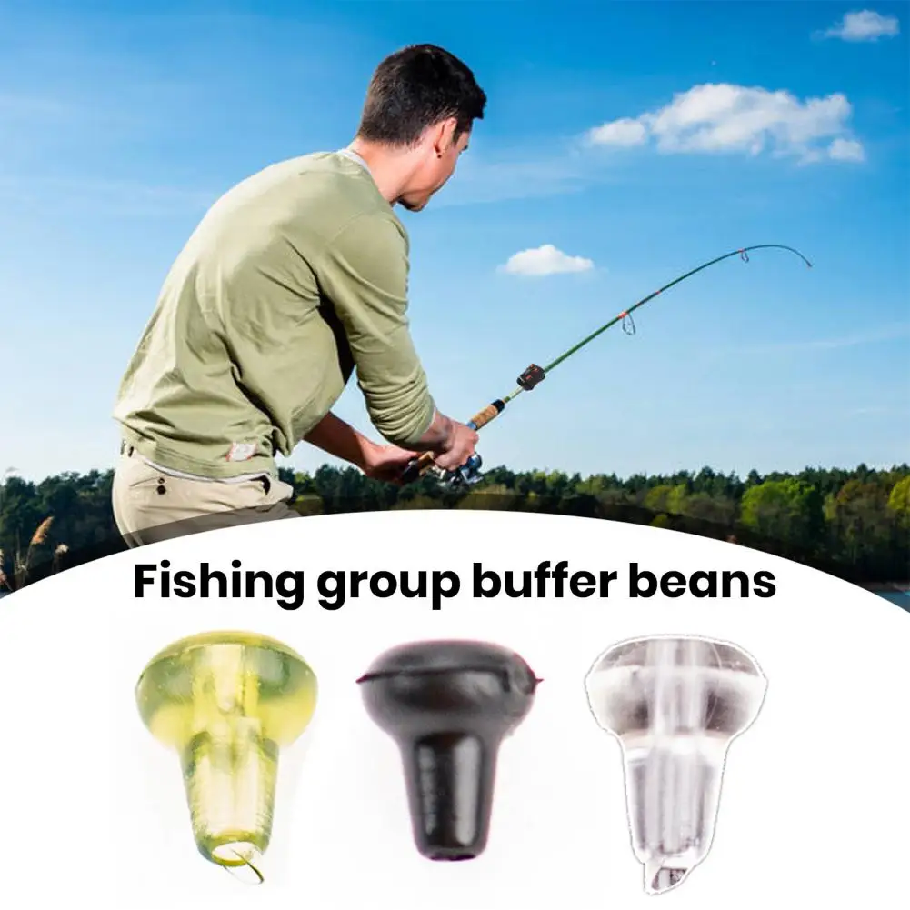 High Visibility Fishing Rig Buffer Beans 70pcs Carp Fishing Accessories Kit with Hook Stop Beads Bait Screw Micro Ring for Carp