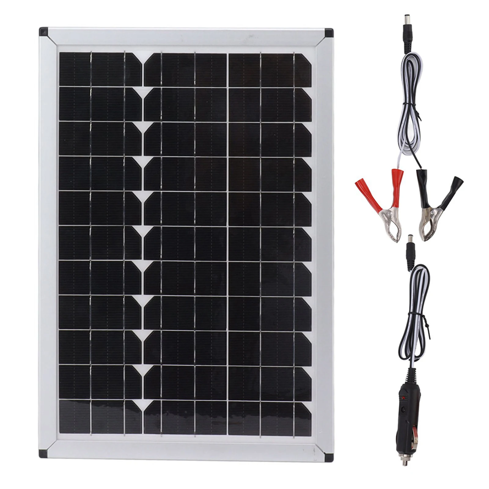 Camping Trips 100W Solar Panel 18V Polycrystalline USB Power Efficient Electricity Generation High Conversion Rate