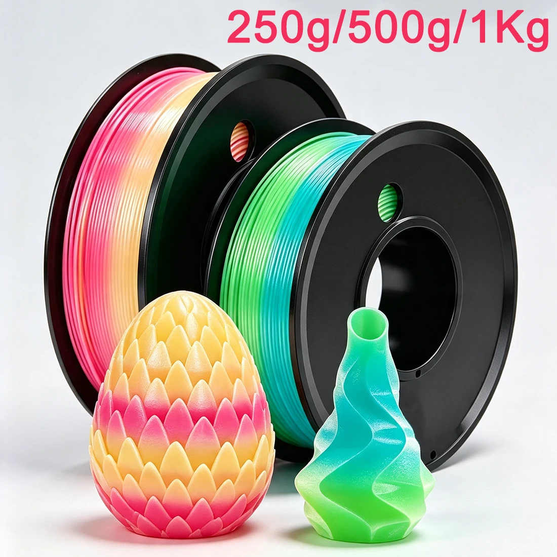 250g 500g 1Kg PETG Summer Dream Rainbow 3D Printer Filament 1.75mm PETG Autumn Colorful Rainbow 3D Printer Material