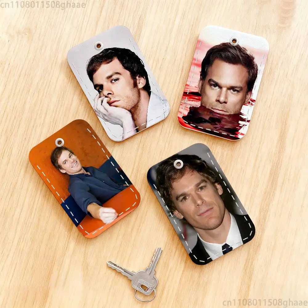 

D-Dexter Cute Michael C Personalised Print Card Holder Suitable For Holder Girls Door Card Case Women Badge Holder Keychain