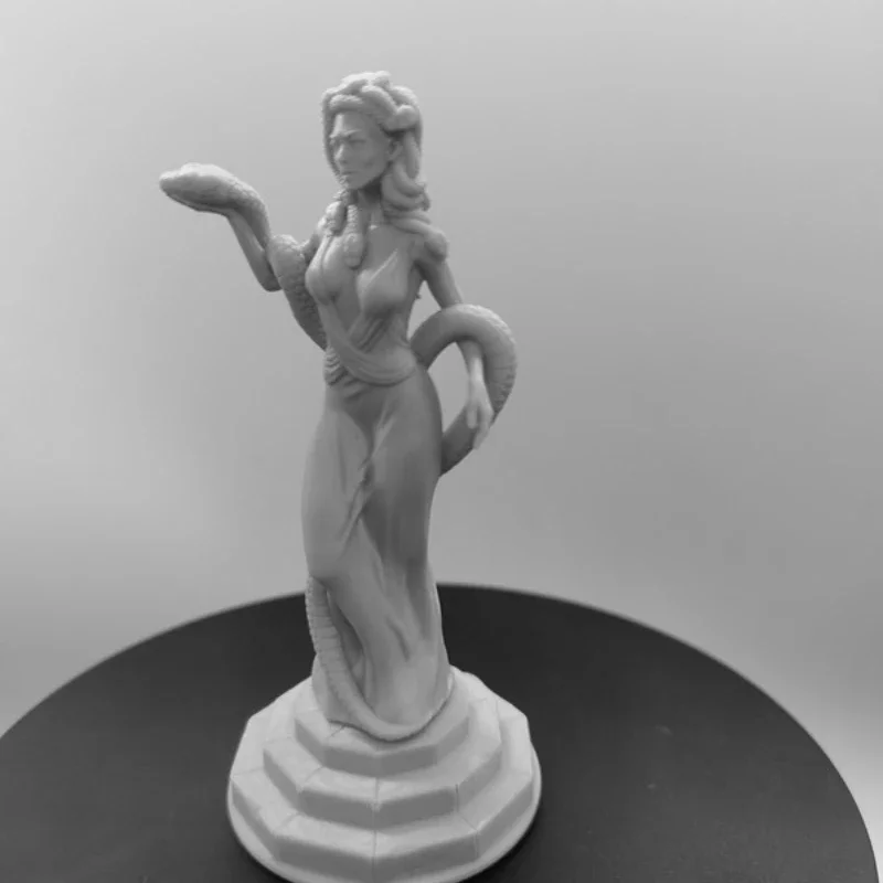 1/24 수지 그림 모델 키트 75mm 메두사 여왕 Diy 조립 모델 키트 조립되지 않은 디오라마 및 도색되지 않은 인형 취미 장난감