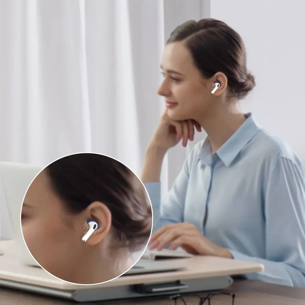 5 쌍 편안한 실리콘 이어 팁 방진 미끄럼 방지 이어 캡 AirPods 4 헤드폰 액세서리 용 초박형 이어 커버