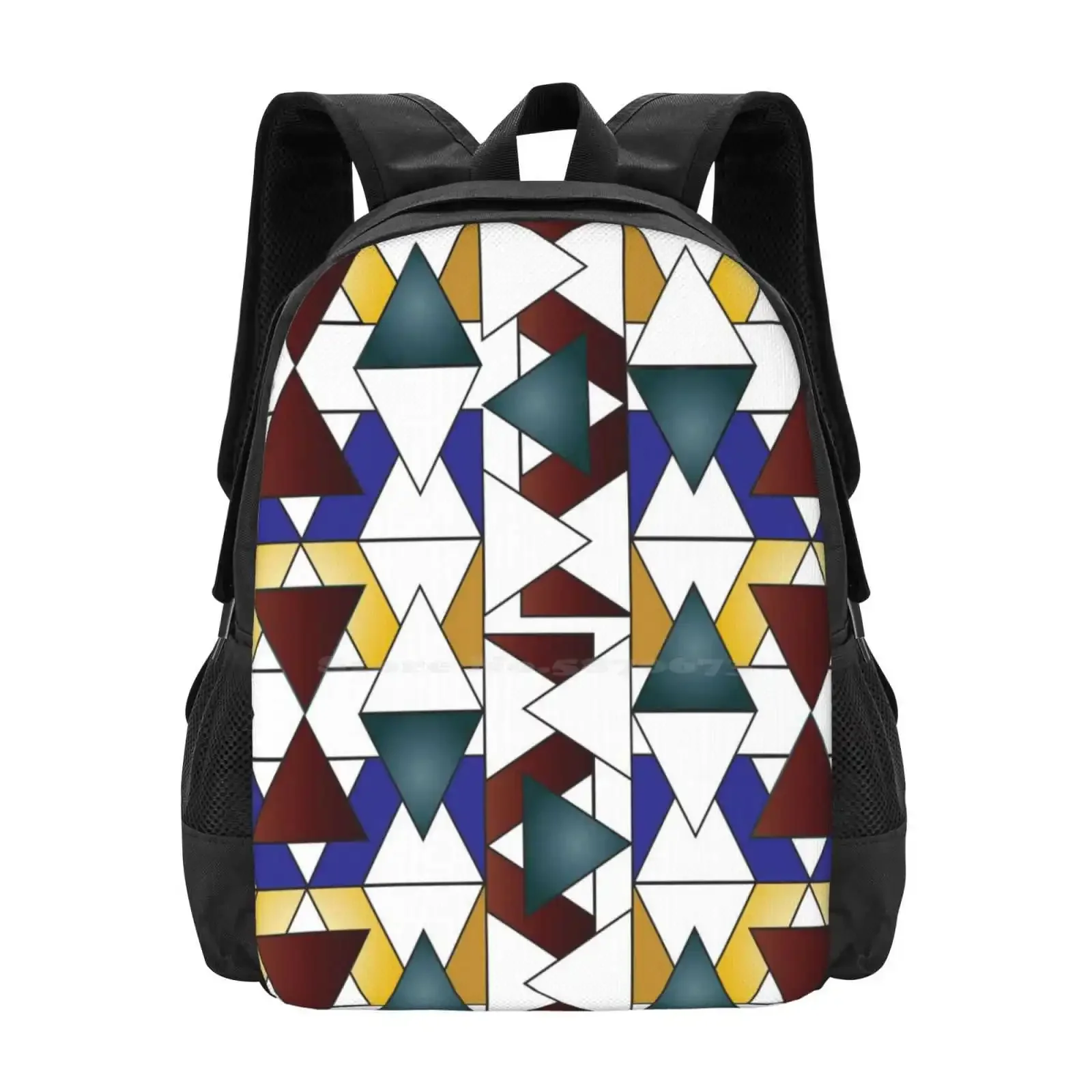 

Tria-Gradients Hot Sale Schoolbag Backpack Fashion Bags Triangle Gradient Geometric