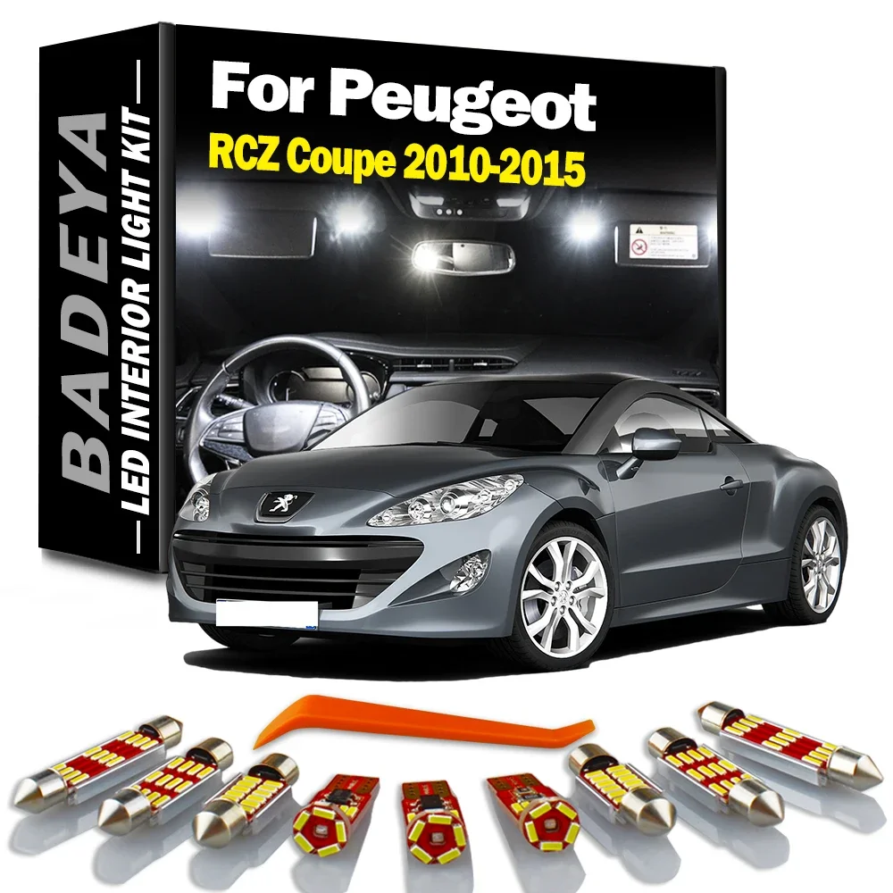 

16 шт., лампы для Peugeot RCZ Coupe 2010 2011 2012 2013 2014