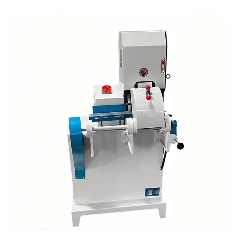 Woodworking Single-Belt Round Rod Sander, Mop Stick Surface Deburring & Rounding Sanding Machine