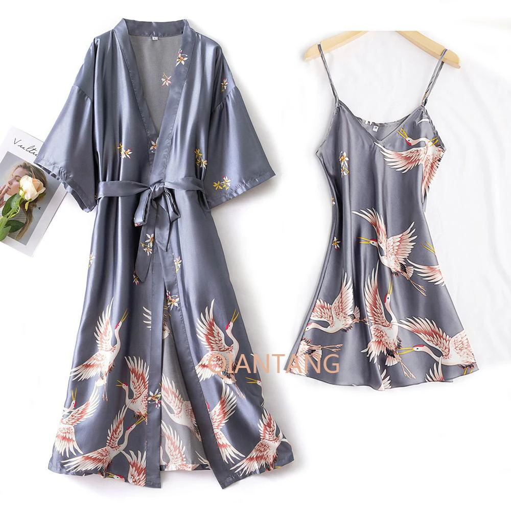 Conjunto de ropa de dormir Sexy para mujer, pijama de 2 piezas, pijama de cuello en V, ropa de dormir sedosa, traje de dormir para mujer, ropa de