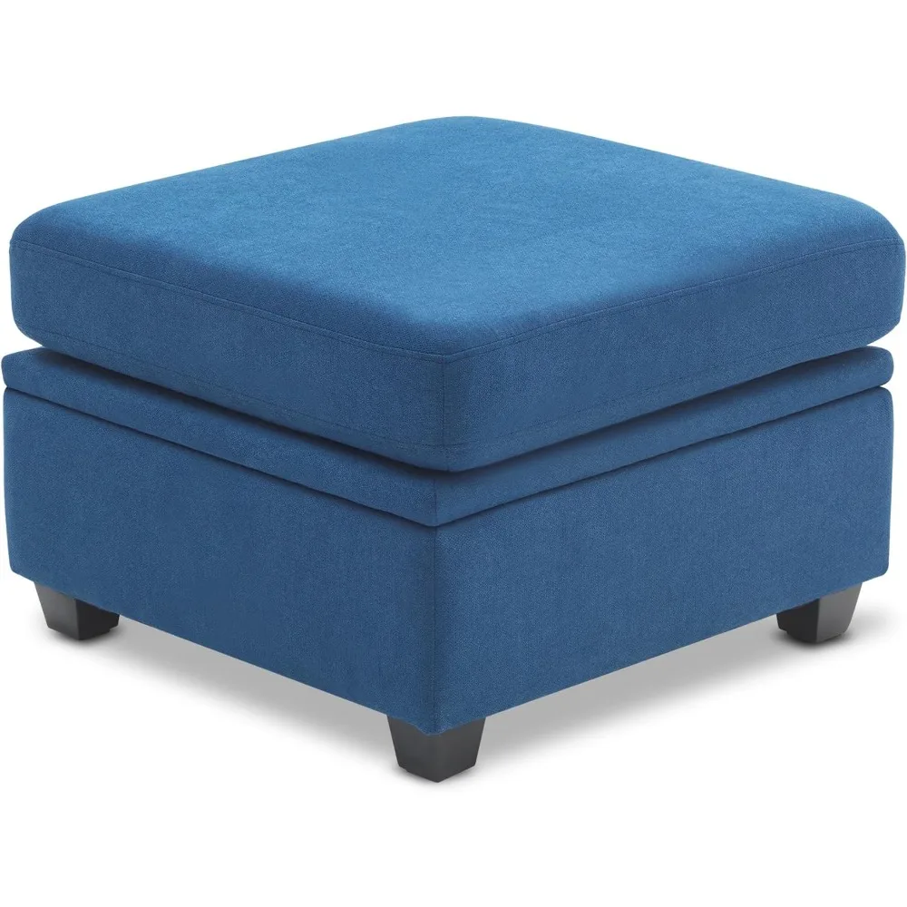 

Ottoman Module for Modular Sectional Sofa, Storage Ottoman Seat for Convertible Sectional Sofa Couch, Blue