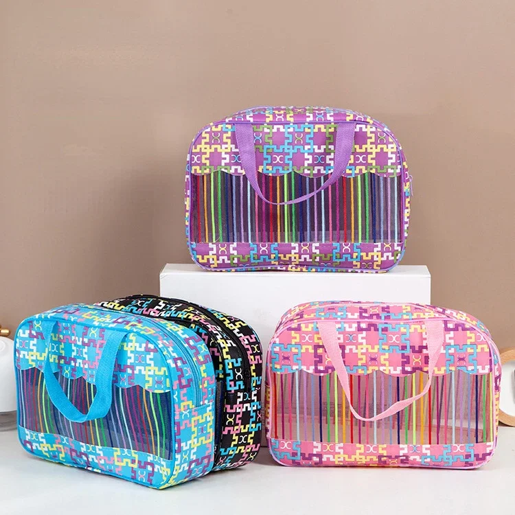 Cosmetic Bag Portable Large Capacity Waterproof Travel Wash Bag Transparent Multi-function Storage Pouch Cosmetic Organizer