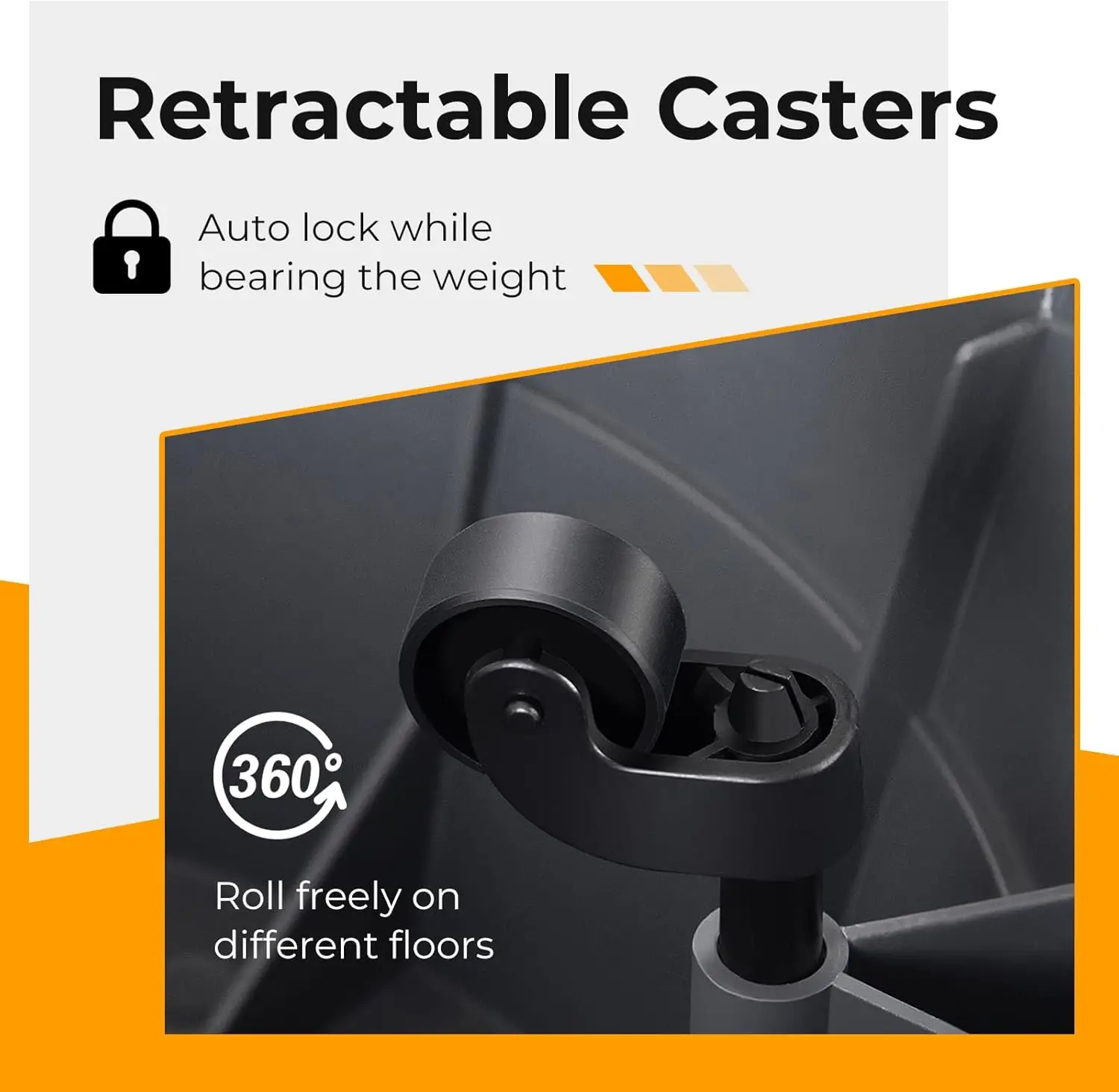 Rolling Step Stool with Wheels, 330 LBS Capacity, Non-Slip Platform for Home Office Kitchen