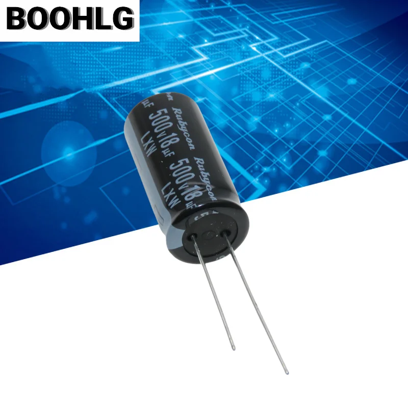 5PCS 커패시터 500V 18UF 12.5X25 LXW 고주파 교체 500V 15UF 10UF