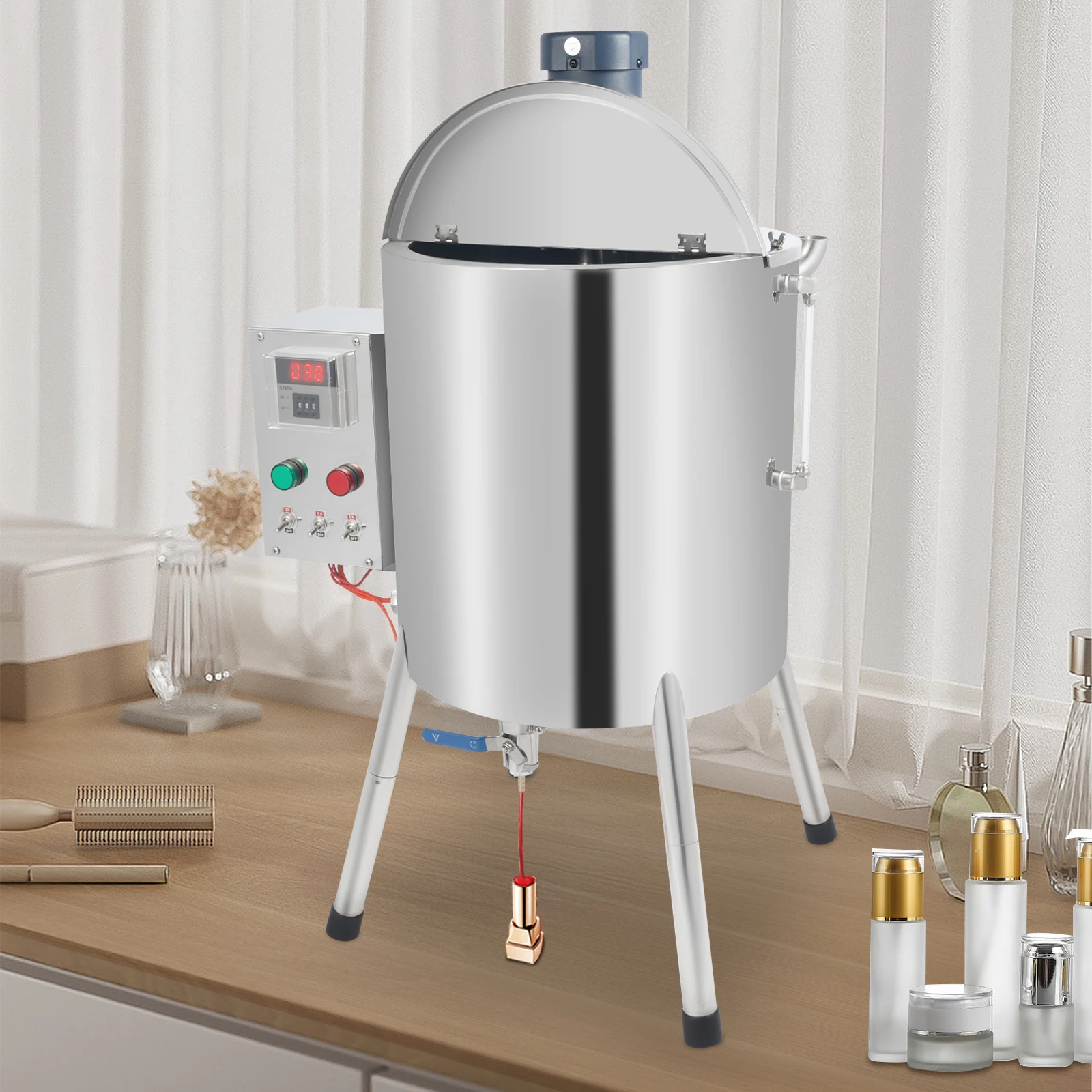 

30л нагревательная машина для смешивания помады, наполнитель для губной помады, свечи, наполнитель для нагрева, резервуар для перемешивания, дозатор жидкой пасты для губной помады