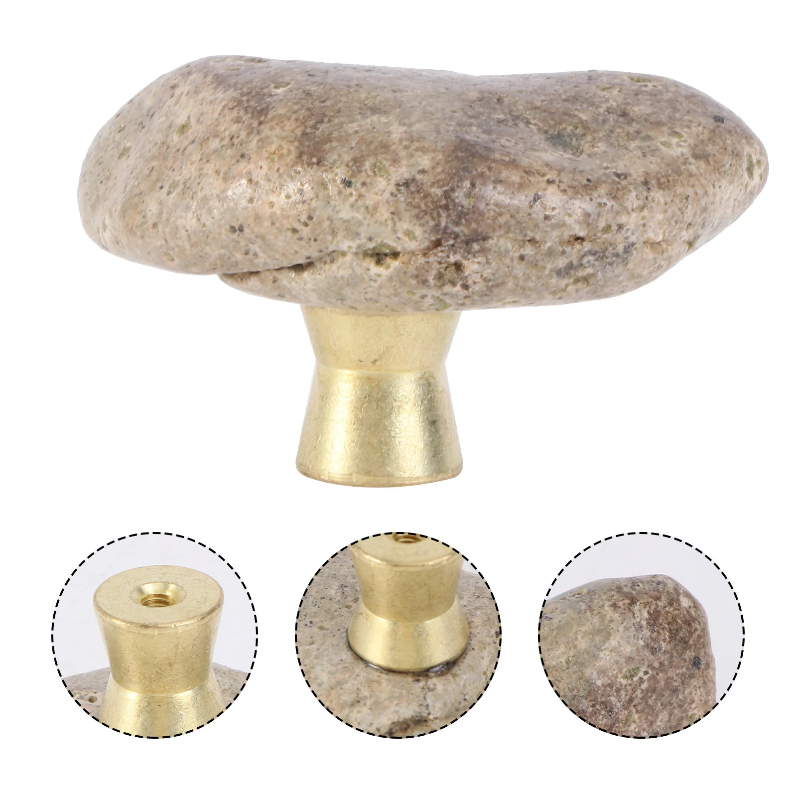 1Pcs Stone Cabinet Handle Creative Furniture Hardware for Wardrobe Drawer Door Cabinet Pull Handle Replacement