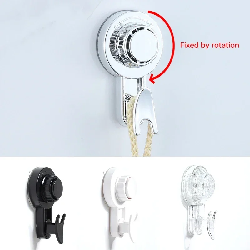 2025 New Strong Suction Cup Hook Free Punch Suction Cup Clothes Hook Bathroom Kitchen Vacuum Hook Multi-Purpose Hooks