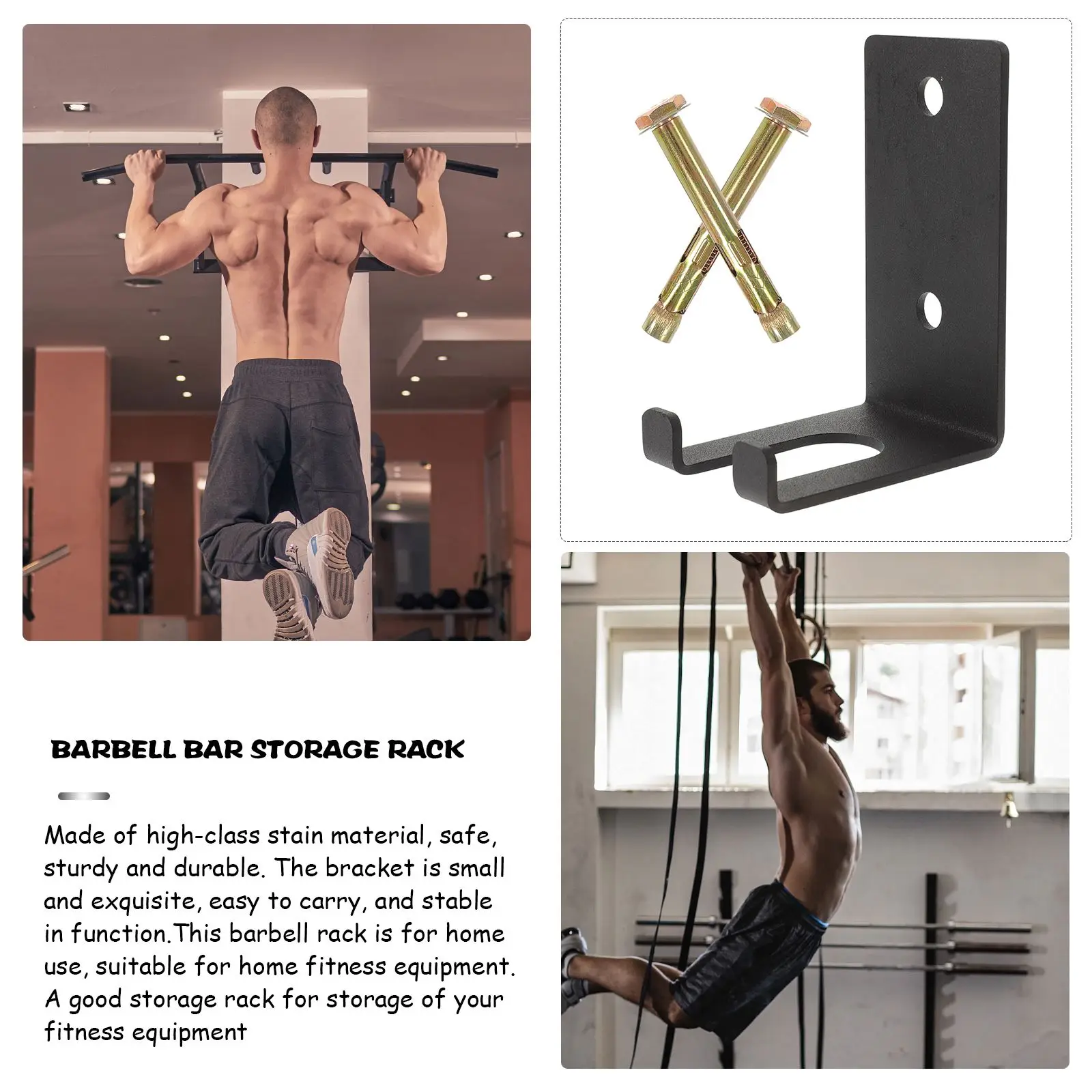 Hantel Lagerung Rack Gym Hantel Stange Halter Aufhänger Pole Fitness Zubehör Stehen Stahl Zubehör Wand Regale