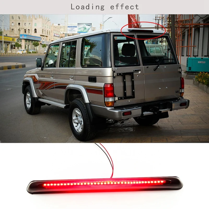 NEW-Car High Mount Third Brake Light 3Rd Stop Lamp Rear Tail Light For Toyota Land Cruiser LC70 LC71 LC76 LC77 LC78