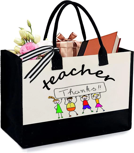 Teacher Appreciation Gifts - Tote Bags Teacher Gifts for Women, Gifts for Teachers Women, Teacher Gift - Teacher Birthday Gifts