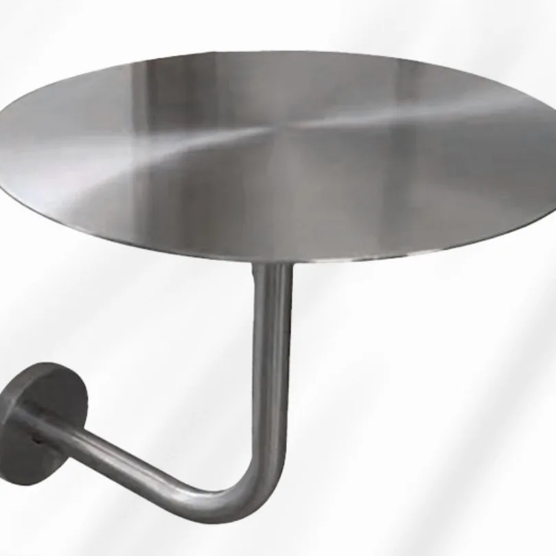 

Wall hanging stainless steel small round table Industrial wind Internet celebrity table Coffee shop Milk tea shop Modern solid