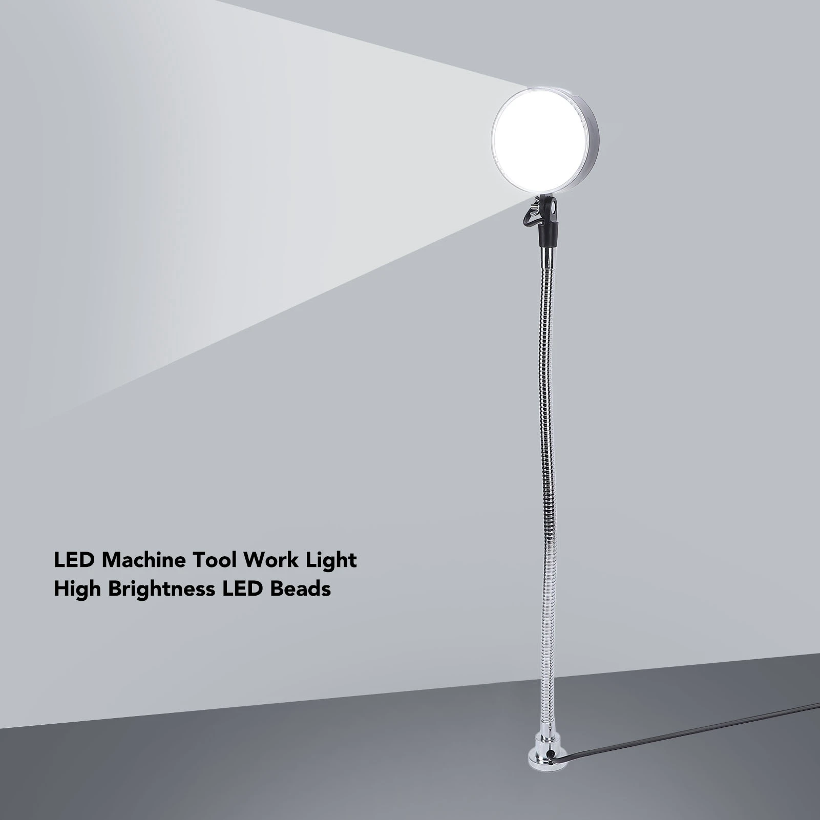 

LED Machine Light 15W 1500lm 6500K White Light Super Bright IP65 Water Proof Flexible Gooseneck LED Machine Light for Workshop
